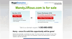 Desktop Screenshot of mandyjiroux.com